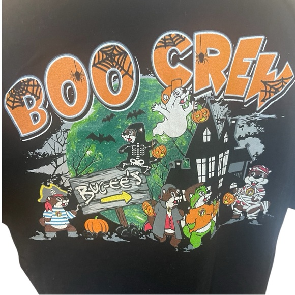 🎃 Buc-ee’s Halloween Mummy Beaver Graphic Tee | Black Unisex T-Shirt Size Large - Picture 4 of 7